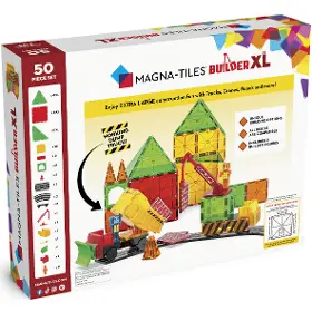 Magnetická stavebnice - Magna-Tiles MT-242050TR Magnetická stavebnice Builder XL Trucks 50 ks - 9