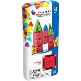 Magnetická stavebnice - Magna-Tiles MT-244026BO Magnetická stavebnice microMAGS Travel Set 26 ks - 1