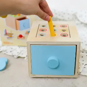 Motorické hračky - EDUkid EK090319 Montessori box 4v1 - 8