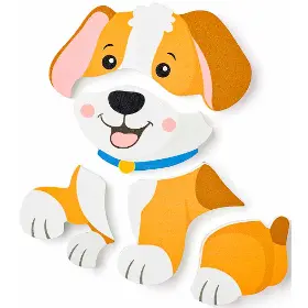 Puzzle - Woody Puzzle Baby Pejsek - 3