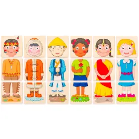 Puzzle - Woody Puzzle Lidé a povolání - 3