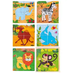 Kostky - Woody Kubus 2x2 - Safari - 1