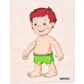 Motorické hračky - Woody Šněrovací šatní skříň Kluk - 2