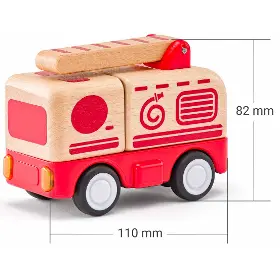 Hasiči a policie - Woody Hasičské auto se zvuky - 4