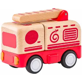 Hasiči a policie - Woody Hasičské auto se zvuky - 1
