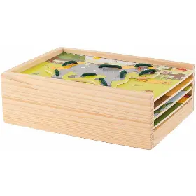Motorické hračky - Woody Prošívací krabička Zvířátka - 1