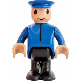 Příslušenství k vláčkové dráze - Woody Elektrická mašinka červená - 3