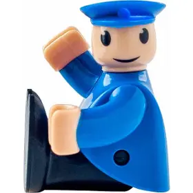 Příslušenství k vláčkové dráze - Woody Elektrická mašinka červená - 4