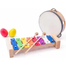 Set hudební nástroje - Woody Muzikální set 1 - 2