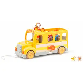 Tahací hračka - Woody Školní autobus se zvuky - 3