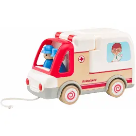 Tahací hračka - Woody Auto ambulance se zvuky - 1
