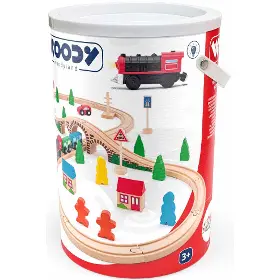 Vláčková dráha - Woody Vláčkodráha osmička 40 dílů - 4