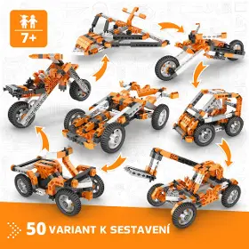 Elektronická stavebnice - Engino Creative Builder 50 modelů s motorkem - 4