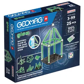Magnetická stavebnice - Geomag Glow 25 dílků - 1