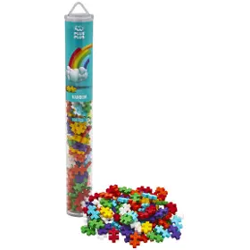Stavebnice - Plus-Plus Rainbow mix (100 ks) Tube - 1
