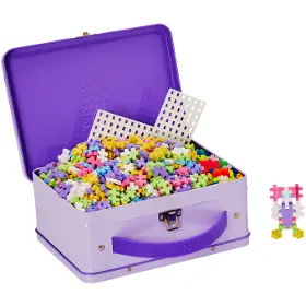 Stavebnice - Plus-Plus Kufřík kovový Pastel - 600 ks - 2