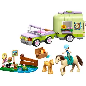 Stavebnice - LEGO ® 42695 Přívěs s koněm a hříbětem - 2