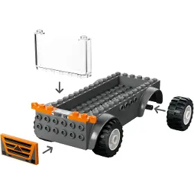 Stavebnice - LEGO ® 60491 Kamion na přepravu motorek - 7