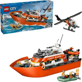 Stavebnice - LEGO ® 60504 Záchranný člun pobřežní hlídky a vrtulník - 1