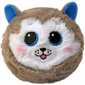 Plyšová hračka - ty Bouncer SLUSH šedý husky, 8 cm - 1