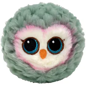 Plyšová hračka - ty Bouncer OWL šedá sova, 8 cm - 1