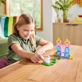 Stavebnice - Magna-Tiles MT-264024SG Magnetická stavebnice microMAGS Spring Garden Travel Set  - 4