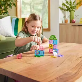 Stavebnice - Magna-Tiles MT-264024SG Magnetická stavebnice microMAGS Spring Garden Travel Set  - 5