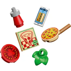 Stavebnice - LEGO ® 42694 Pojazdný stánok s pizzou - 6
