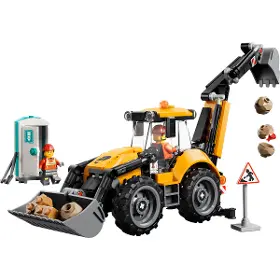Stavebnice - LEGO ® 60480 Žlutý nakladač s rypadlem - 2
