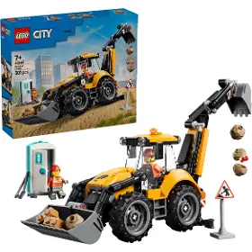 Stavebnice - LEGO ® 60480 Žlutý nakladač s rypadlem - 1