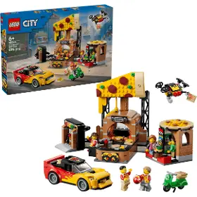 Stavebnice - LEGO ® 60496 Rozvoz pizzy a vozidla - 1