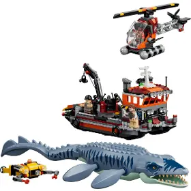 Stavebnice - LEGO ® 77983 Útok dinosaura mosasaura na loď - 2