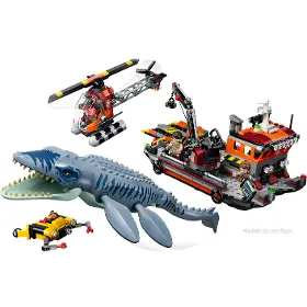 Stavebnice - LEGO ® 77983 Útok dinosaura mosasaura na loď - 3