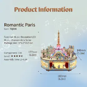 3D Puzzle - Tonecheer TQ036 Romantic Paris - 8