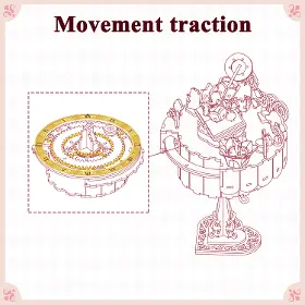 3D Puzzle - Tonecheer TQ073 Alice´s Tea Party - 5