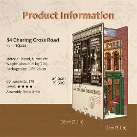 3D Puzzle - Tonecheer TQ114 84 Charing Cross Road - 4