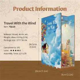 3D Puzzle - Tonecheer TQ126 Travel With The Wind - 4