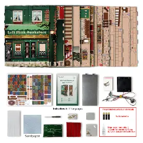 3D Puzzle - Tonecheer TQ140 Left Band Bookstore - 3