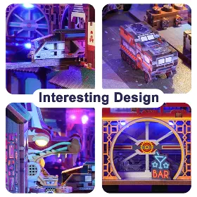 3D Puzzle - Tonecheer TQ131 Cyber City - 5