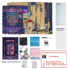 3D Puzzle - Tonecheer TQ131 Cyber City - 7