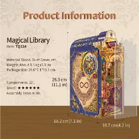 3D Puzzle - Tonecheer TQ134 Magical Library - 5