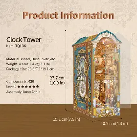 3D Puzzle - Tonecheer TQ136 Clock Tower - 7