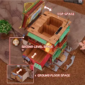 3D Puzzle - Tonecheer TQ188 Onsen Saga - 4