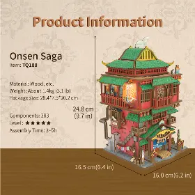 3D Puzzle - Tonecheer TQ188 Onsen Saga - 6