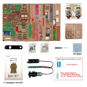 3D Puzzle - Tonecheer TQ188 Onsen Saga - 7