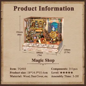 3D Puzzle - Tonecheer TQ403 Magic Shop - 6