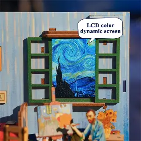 3D Puzzle - Tonecheer TQ401 Vincent´s Bedroom - 5