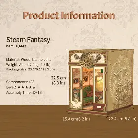 3D Puzzle - Tonecheer TQ442 Steam Fantasy - 9