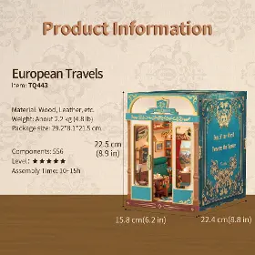 3D Puzzle - Tonecheer TQ443 European Travels - 9