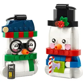 Stavebnice - LEGO ® 40812 Ozdobní snehuliaci - 2